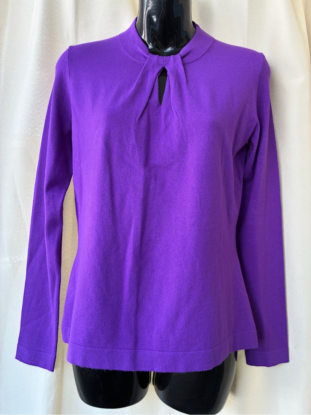 Hobbs London Effie Jumper sweater Amaranth Purple NWT FLAWED